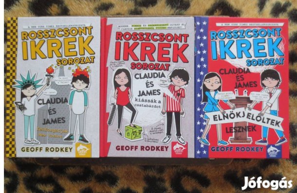 Könyv eladó ( Geoff Rodkey: Rosszcsont ikrek 1. - 2. -3. rész )