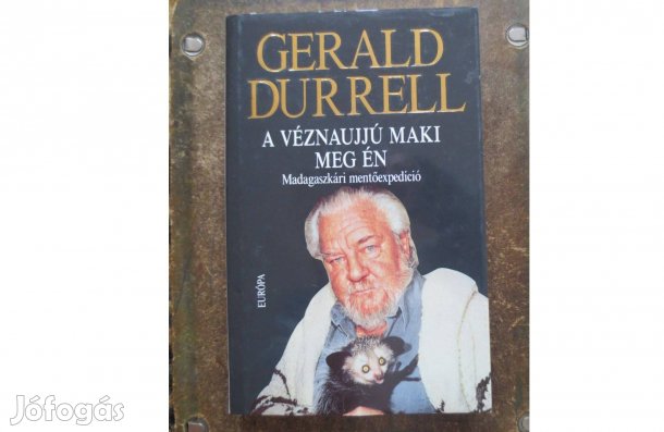 Könyv eladó ( Gerald Durrell: A véznaujjú maki meg én )