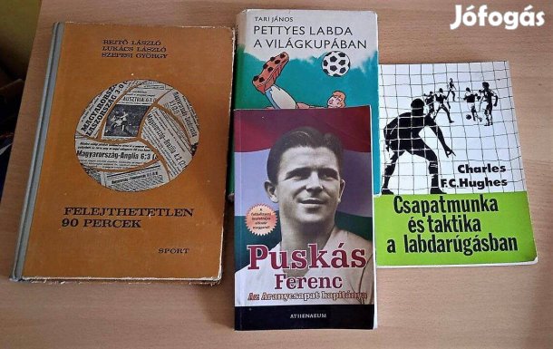 Könyv focirajongóknak! Össz. 4 db. Köztük ritkaságok!