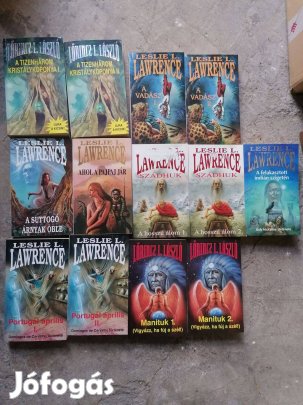 Könyvcsomag (Löricz L. Iászló) Leslie L Lawrence 15db Posta Fox ok