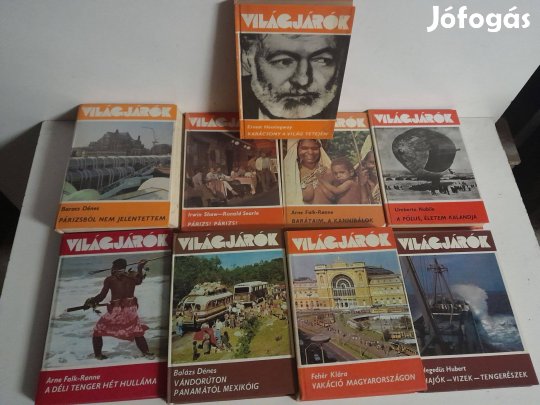 Könyvcsomag, Világjárók sorozat, 10 db egyben