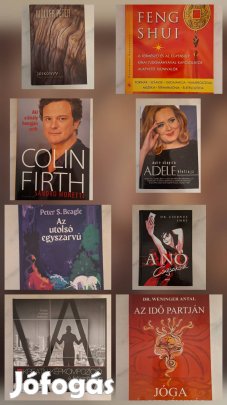 Könyvek (életrajzi, regény, ismeretterjesztő)