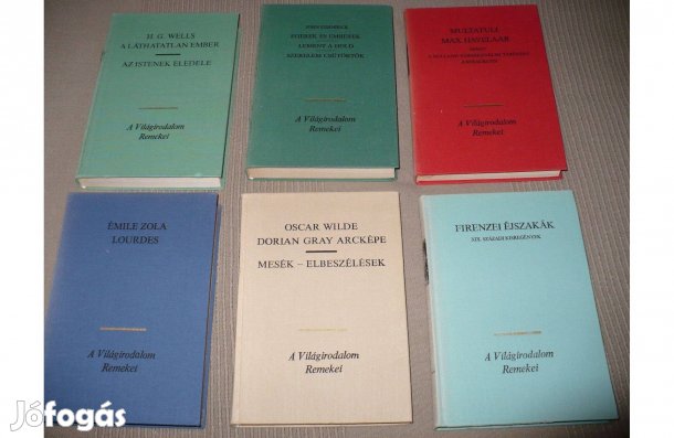 Könyvek a Világirodalom Remekei sorozatból