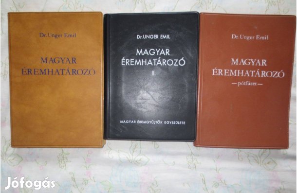 Könyvek eladók (Magyar éremhatározó katalógusok)