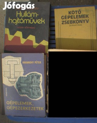 Könyvek,hullámhajtóművek,gépelemek,gépszerkezetek