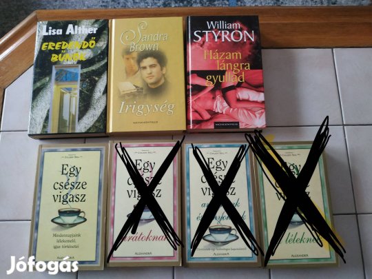 Könyvek vegyesen 1000 Ft/db