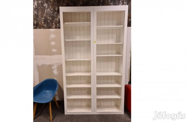 Könyves szekrény borowi fenyőből fehér színben 240 cm
