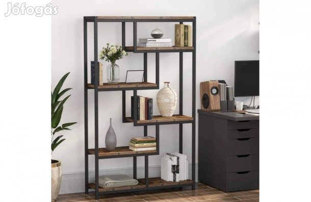 Könyvespolc 5 polccal MDF , fém vázzal,Tribesigns ,Új