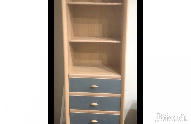 Könyvespolc fiókokkal