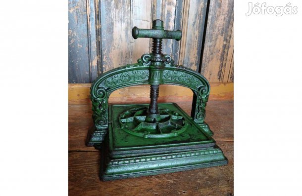 Könyvprés, gyönyörű színű szép esztétikai állapotú dekorációs tárgy