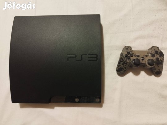 Konzol PS3 Playstation 3 Slim Cfw 4.92.2 Cech2004B +Kontroller +Játék