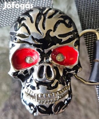 Koponya szíjcsat, világítós, ritkaság, különleges