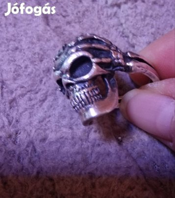Koponyás 925 ezüst gyűrű