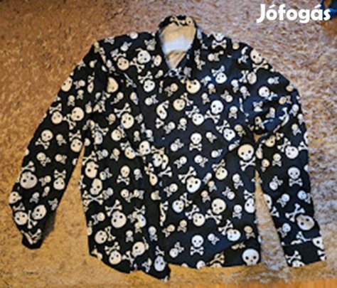 Koponyás ing, különleges, M méret, új