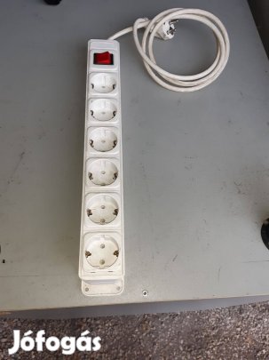 Kopp 6 aljzatos kapcsolós 1273.0201.2 hosszabbító elosztó