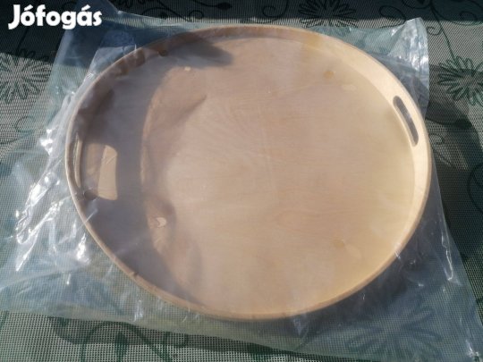Kör alakú IKEA fa tálca eladó!