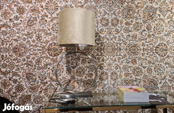 Kör alakú arany színű asztali lámpa 47 cm