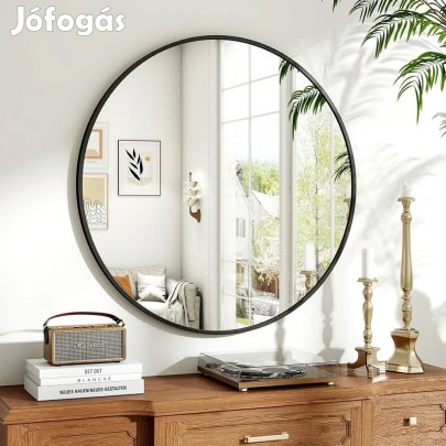 Kör alakú tükör 50cm fekete FUR-1713-1
