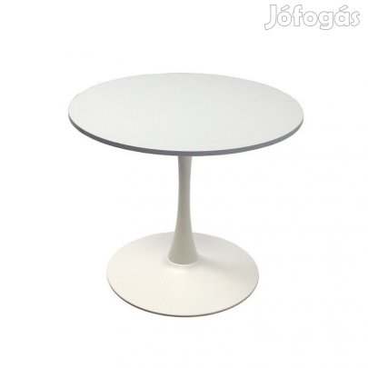 Kör asztal 90 cm Fehér Fehér T27710-2-6903