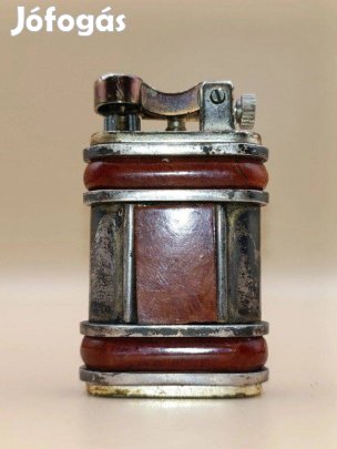 Korai Mastro De Paja Briar Sterling ezüst öngyújtó rózsafa ritka