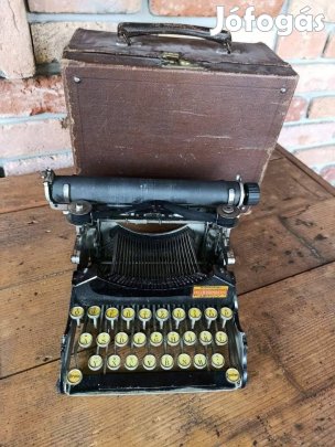 Korai széria!!! 1907 Standard Folding írógép SN:1109 Qwertz