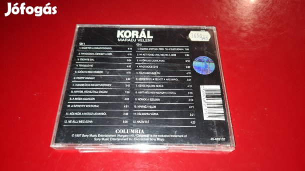 Korál Maradj Velem ! dupla Cd -1997-