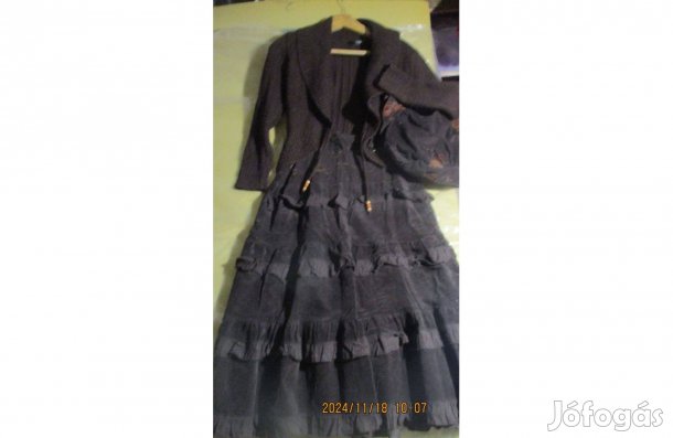 Kord szoknya,kardigán.ajándék táska