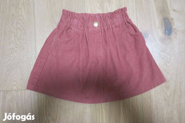 Kordbársony lányka szoknya (122-es méret)