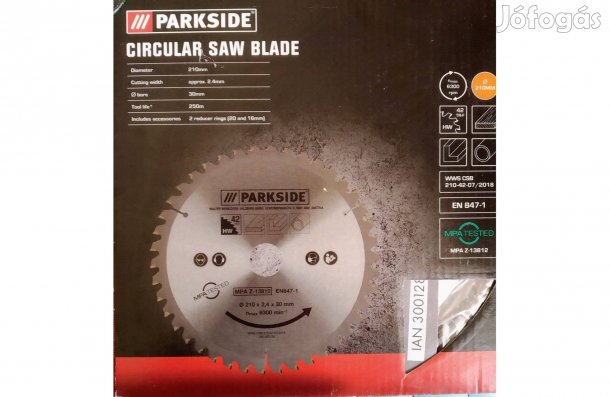 Körfürészlap 210 MM Parkside 42 Fogas Új Sok Mást Is Hirdetek