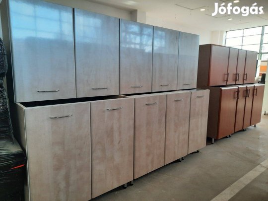 Kőris metál fényes konyhabútor, akár bontva is (AO165)