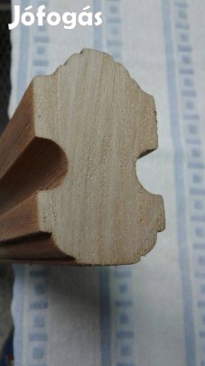 Korlát elem, kapaszkodó, 3.75 m, szépen kimart, csiszolás nélkül, elad