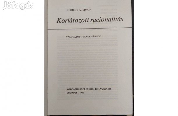 Korlátozott Racionalitás- Herbert A. Simon