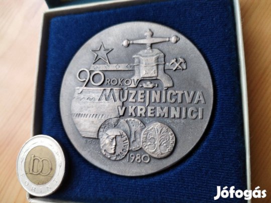 Körmöcbányai Pénzverdei Múzeum 80 éves jubileumi érem