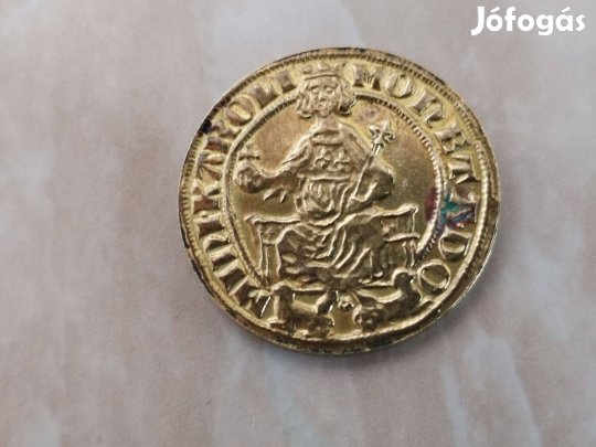 Körmöcbányai régi Látogatói emlékérem aranyozott szép db