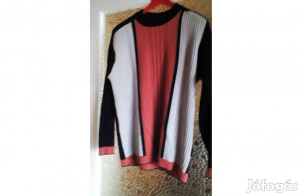 Környakas kötött férfi pulóver