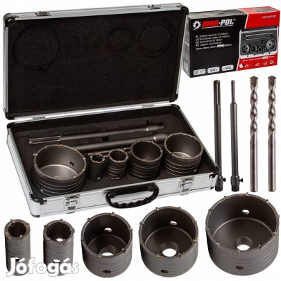 Koronafúró készlet SDS+ és Max 9 db-os - M22583