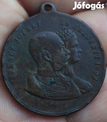 Koronázási emlékérem eladó