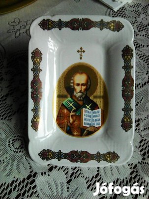 Korosten szentes porcelán orosz tál 18 x 13 cm