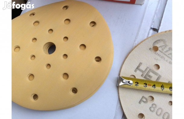 Körpapír 150mm átmérőjű P800-as 21 lyukú csiszolókorong körcsiszoló