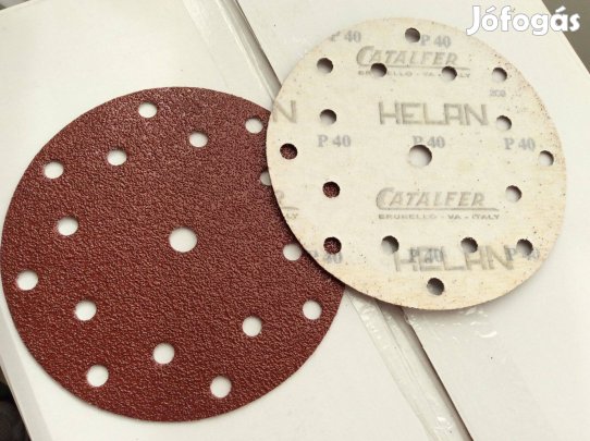 Körpapír 185mm átmérőjű csiszolópapír P40 P180 tépőzáras kör csiszoló