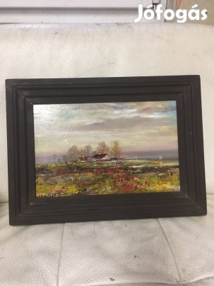 Kortárs Takács Zoltán olaj festmény 2db befektetésnek 