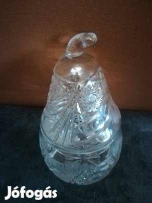 Körte formájú,kétrészes kristály,hibátlan,különleges,szép!/59