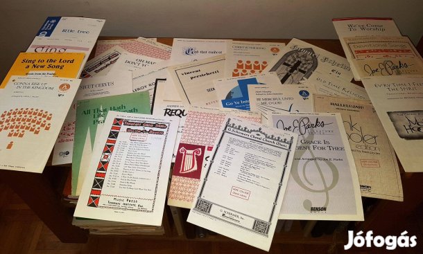Kórusok, kórusvezetők! Sok remek kotta eladó vegyeskórusra!