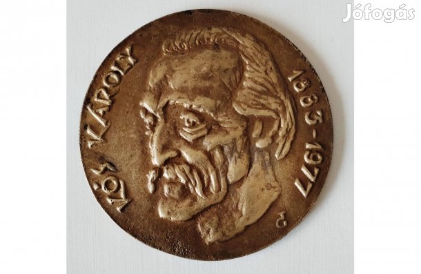 Kós Károly építész emlékérem plakett érme emléplakett emléktábla