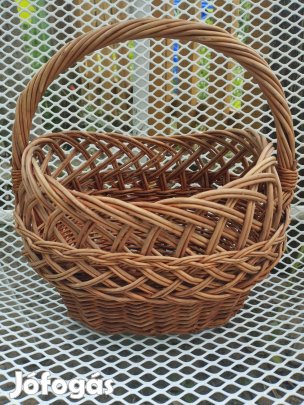 Kosár gyerek fonott vessző