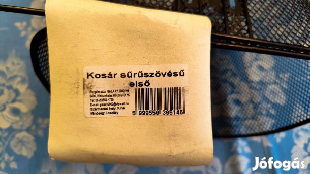 Kosár kerékpáros első új