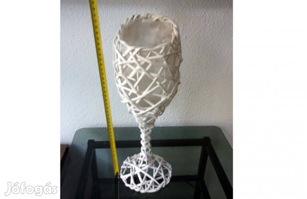 Kosár loft dekoráció váza pohár dísz Újpest központ közelében