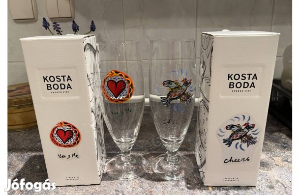 Kosta Boda Sörös poharak