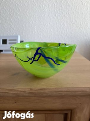 Kosta Boda "Contrast" üvegtál