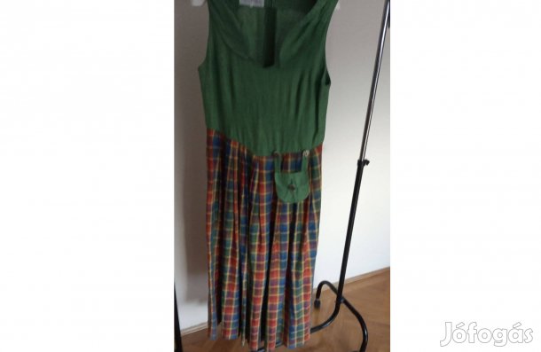 Kötényruha 3 zsebes, len